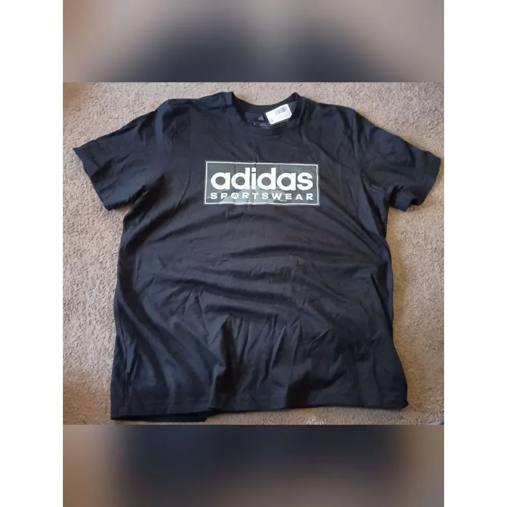 Adidas Camo Man's Black SS Graphic T-shirt Size XL BRAND NEW WITH TAGS